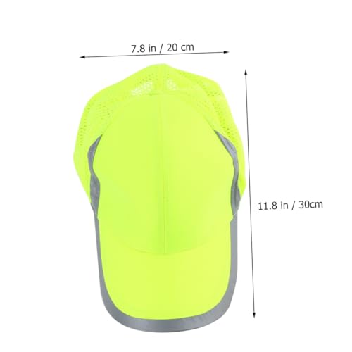 Casquette de baseball de sécurité jaune protégeant du soleil et des UV