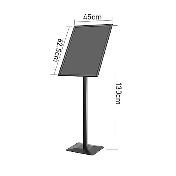 Staande poster display stand,A2 teken houder,voetstuk posterstandaard voor bruiloft show display reclame verkoop van display met zware metalen basis zwart