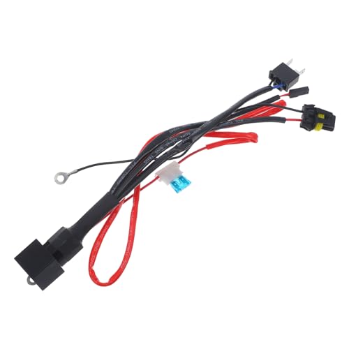 SWOOMEY Modificación De Faros De Motocicleta. De Cables Para Luz Antiniebla De Cables De Los Faros H4 De Cables De Luces Antiniebla De Cables Del Faro Black El Plastico