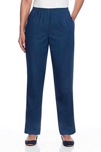 Alfred Dunner Women's Classics Denim Pants, Denim, 10