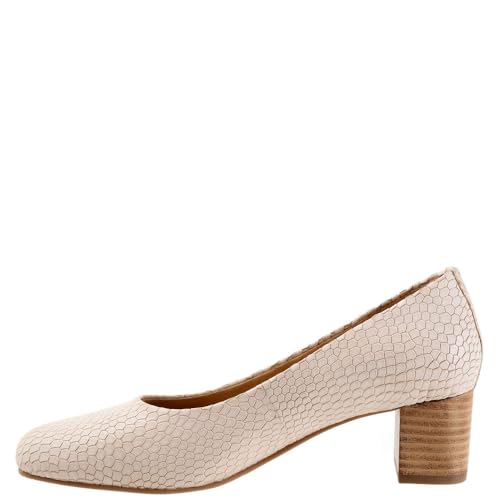 Trotters Women's Pump, Ivory Snake, 84