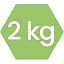 2 x 2 kg, lemon green