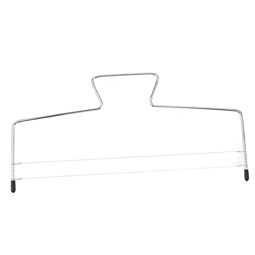 PRETYZOOM Professional Cake Slicer Baking Tool Stainless Steel 2-wire Cake Leveler 32x16cm Easy Decorators