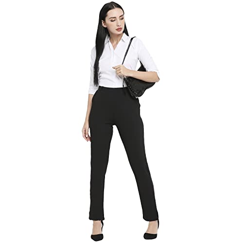 Image of Smarty Pants Women's Cotton Straight Leg Formal Trouser