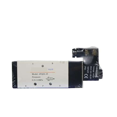 Électrovanne pneumatique 4V410-15 haute précision DC24V vanne d'inversion durable - 4