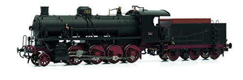 Rivarossi- Dampflokomotive Gr. 740 Caprotti der FS Modello Locomotiva, Colore Nero/Rosso, HR2483
