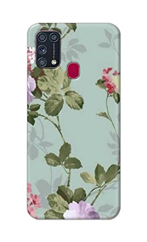 Image of Printed Hard Back Cover Case for Samsung Galaxy M31 | Samsung Galaxy M31 Prime Back Cover (Floral Painting) -1302
