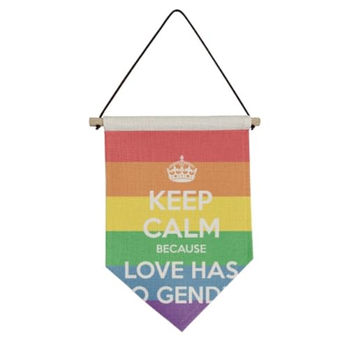 Toile drapeau suspendu Rainbow LGBT art déco pour décoration murale