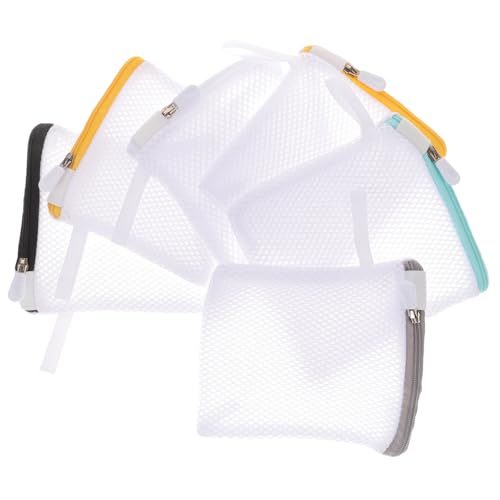 SOLUSTRE 6Pcs Mesh Laundry Bag with Zipper Travel Laundry Bag for Laundry, Blouse, Hosiery, Stocking, Underwear, Bra