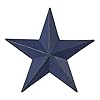 Vhc brands patriotic faceted metal star navy wall hanging 4×4 independence day decor american star design distressed appearance metal wall hanging star shape country navy  urban country home decor