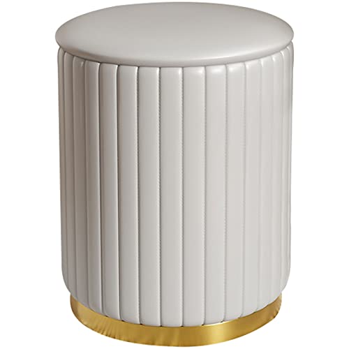 Pouf rond avec base en métal pour sublimer votre coin coiffeuse
