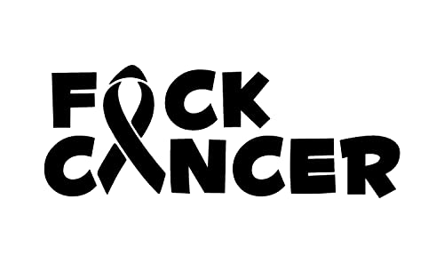 F*ck Cancer Window Sticker Decal (Black)
