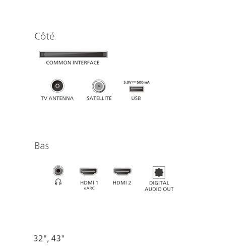 Philips 43PFS5500 FHD LED TV - Écran 43 Pouces avec Pixel Plus, Design Compact et Dolby Audio avec Vocal Boost