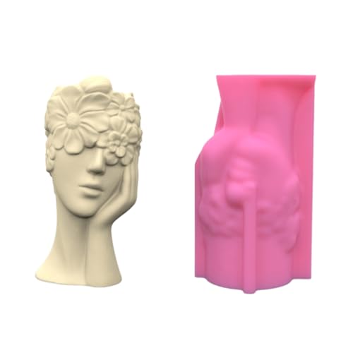 Moule vase résine pot fleur béton silicone accessoires faits main verre fleur - 2