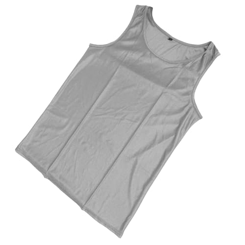 Fafeicy EMF-Schutzweste, Strahlenschutz, Silberfaser, Ärmellos, für Männer und Frauen, XXL