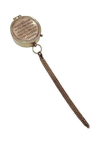Brújula de latón brillante con dial antiguo de cobre, 2 pulgadas, color marrón miniatura 6