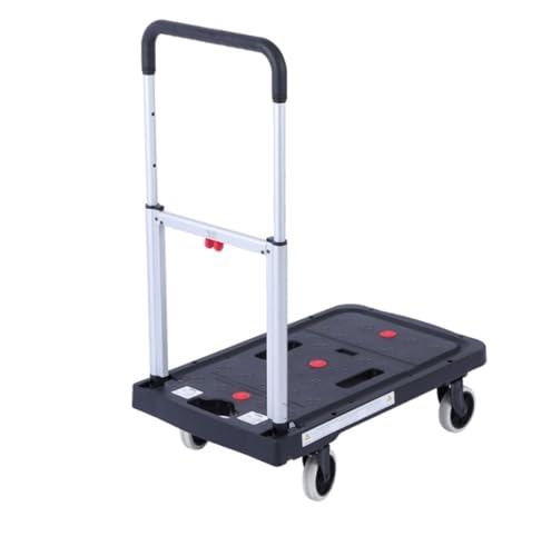 Carretilla plegable con ruedas y asa ajustable 41x68x93 cm miniatura 6