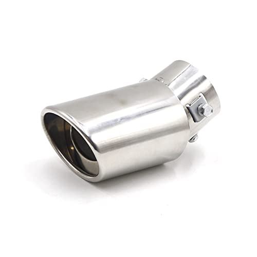 Universal Car Exhaust Muffler Tip Straight/Elbow Aluminum Pipe Modified Tail Throat Liner Pipe Exhau
