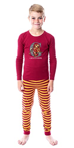 Harry Potter Animals Wizarding World Gryffindor Hufflepuff Ravenclaw Slytherin Character Sleep Tight Fit Family Pajama Set2