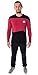 Star Trek Next Generation TNG Men's Picard Uniform Costume Embroidered Logo Long Sleeve Tee Shirt (2XL)