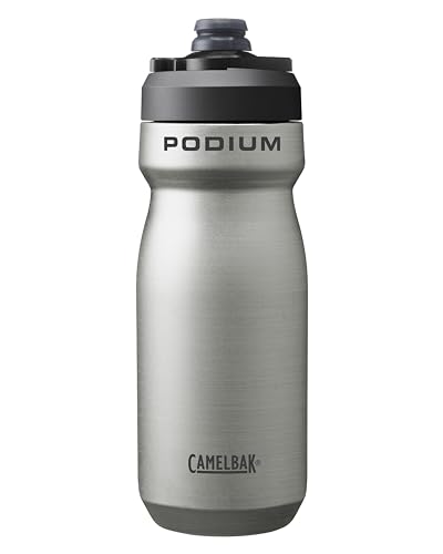 CamelBak Podium Steel Insulated Stainless Steel Bike Water Bottle Stainless, 18oz