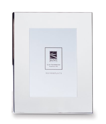 Lunt Wide Border Silver Plated Picture Frame, 4 By 6-Inch #TOP7
