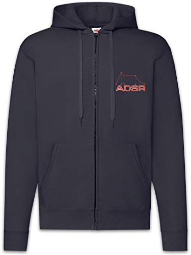 Sweat à capuche zippé pour homme Urban Backwoods Synthesizer ADSR III