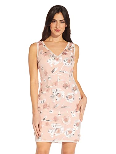 Image of Adrianna Papell Women's Floral Embroidery Sheath