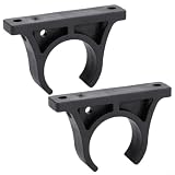 Caswynlife Clip per supporto pagaia, 1 paio di supporti in plastica per remi, per canoe e barche a remi, accessorio portatile leggero nero