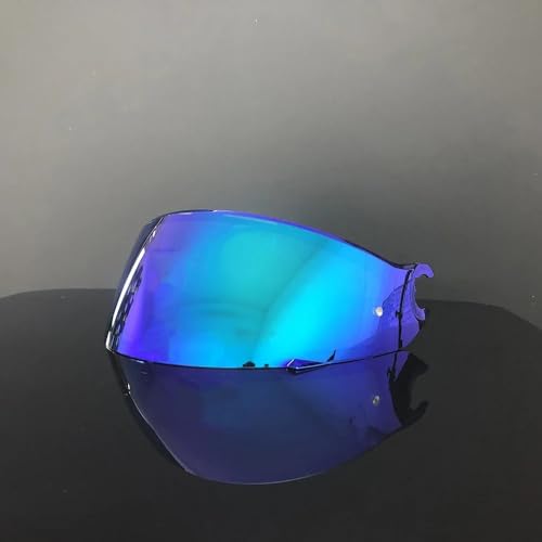 SHARK D-Skwal 2 Spartan Starryヘルメットバイザー用オートバイヘルメットバイザーゴーグルレンズ(Deep Blue)