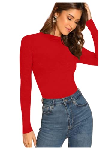 Image of Dream Beauty Fashion Women's Casual Round Neck Long Sleeves Stylish Top, 23 inch inches (Top Empire-06)
