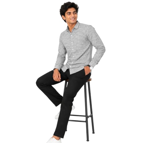 Image of Men's Khadi Cotton Regular Fit Shirt | Full Sleeve Breathable Casual & Office Wear Shirt for Men