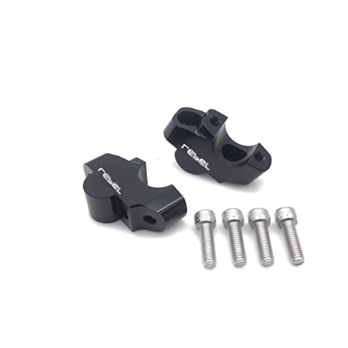 Soporte Manillar para CMX 1100 para Rebel 1100 para CMX1100 2021 2022 Elevadores Manillar Barra para Grasa Elevador CNC Montaje Aluminio Elevador De Barra Estándar(Rebel)