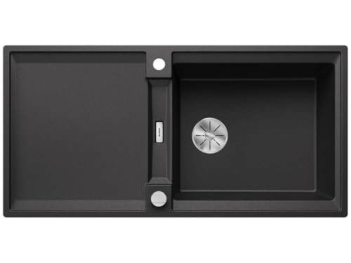 BLANCO ADIRA XL 6 S | Granitspüle aus SILGRANIT anthrazit | Einbauart: Einbau von Oben | reversibel | für 60 cm breite Unterschränke | Großes Becken | Reinigungsfreundliche Öberfläche