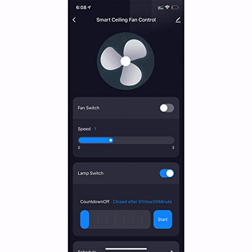 Image of Universal Smart WiFi Ceiling Fan Remote Control Kit, Compatible with Alexa, Google Assistant and Smart Life App, No Hub Required Small Size WiFi KIT
