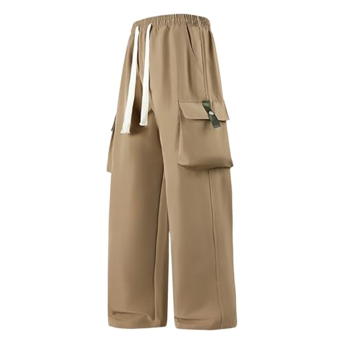 Man Pants for Man Ruched Straight Leg Plain Long Leg Fall Summer 2025 Trendy Y2K