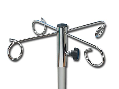 GiMa 27846 Metall Infusionsständer mit 4 Haken