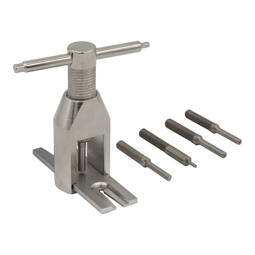 Image of Motor Pinions Gear Puller - Professional Hardness Remover, Stainless Steel Extractor Tool Set, Rotating Rod Screw Design Hardware, Portable Aircraft Model Gadgets - For Small RC Device Engines