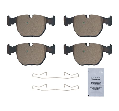 Image of HUSCH D681 Front Ceramic Brake Pads Kit Fit For BMW 530i 2001-2003, For 540i 1997-2003, For 740i 1995, 1997-2001, For 740iL 1995-2001, For M5 2000-2003, For X5 2000-2006
