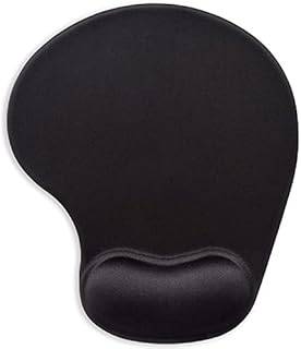 ITNRSIIET Mouse Pad, Ergonomic Mouse Pad with Gel Wrist Rest Support, Marble Mousepad with Lycra Cloth, Non-Slip PU Base for Gaming Computer, Laptop, Home, Office & Travel