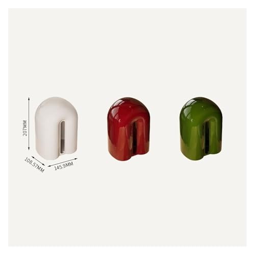 Porte-boîtes de mouchoirs vertical rouge accessoire déco - 3