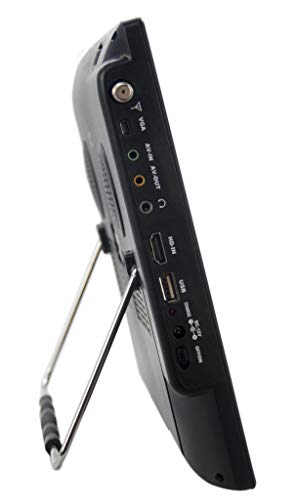 Milanix 14.1" Portable Widescreen LED TV with HDMI, VGA, MMC, FM, USB/SD Card Slot, Built in Digital Tuner, AV Inputs, and Remote Control - Thumbnail 5