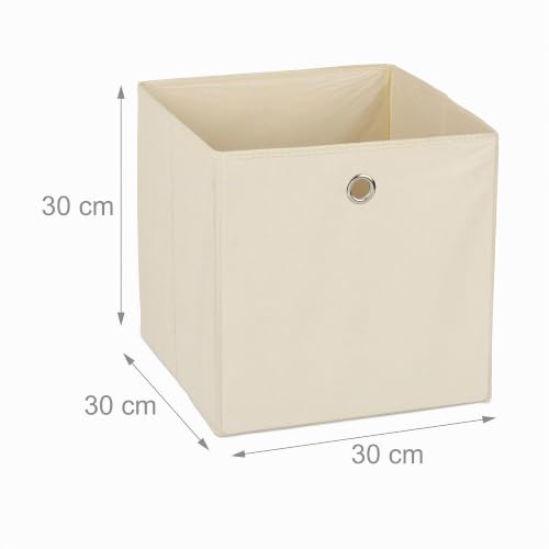 Corbeille pliable beige pour harmoniser le dressing de la chambre