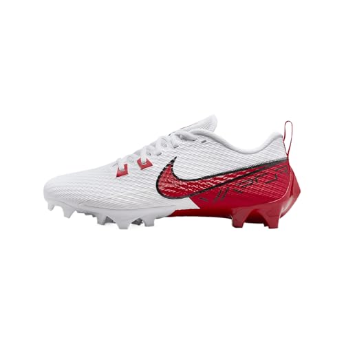 Nike Vapor Edge Speed 360 2 Men's Football Cleats (FQ4045-102, White/Black/University Red) Size 10