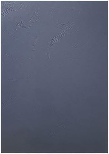 Rexel100pcs A4 Leather Grain Binding Covers Presentation Leather Textured Paper Un-Punched for Business Reports[BLUE]
