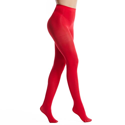 Image of Frola Semi Opaque Tights for Women 40 Denier Matte Solid Color Pantyhose Soft Stockings Nylons Under Dress
