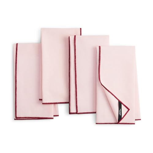 Servilletas bordadas Kate Spade lavables a máquina de 20x20 pulgadas 2