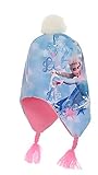 Original Frozen völlig unverfroren Mädchen Mütze mit Bommel. Elsa und Anna aus die Eiskönigin Disney warme Mütze für den Winter.
