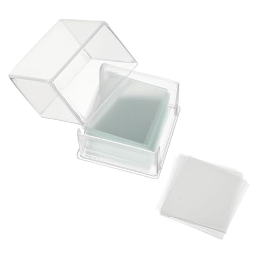 CHILDWEET 1000 Boxes Cover Slip Sample Blank Slides Microscope Slides Blank Slides for Microscope Lab Consumables Microscope Blank Coverslips Microscope Slides with Specimens Glases Glass