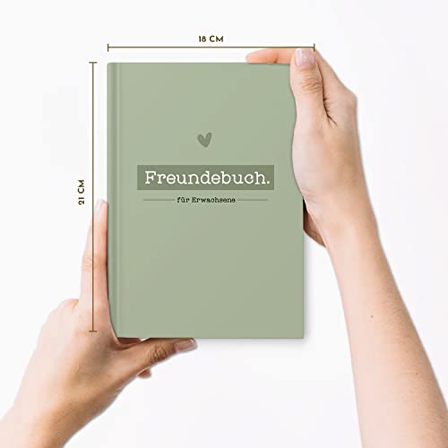 Sophies Kartenwelt Freundebuch für Erwachsene - Freundebuch zum Ausfüllen für Deine Lieblingsmenschen - Freundschaftsbuch mit persönlichen Fragen - Poesiealbum für Erwachsene